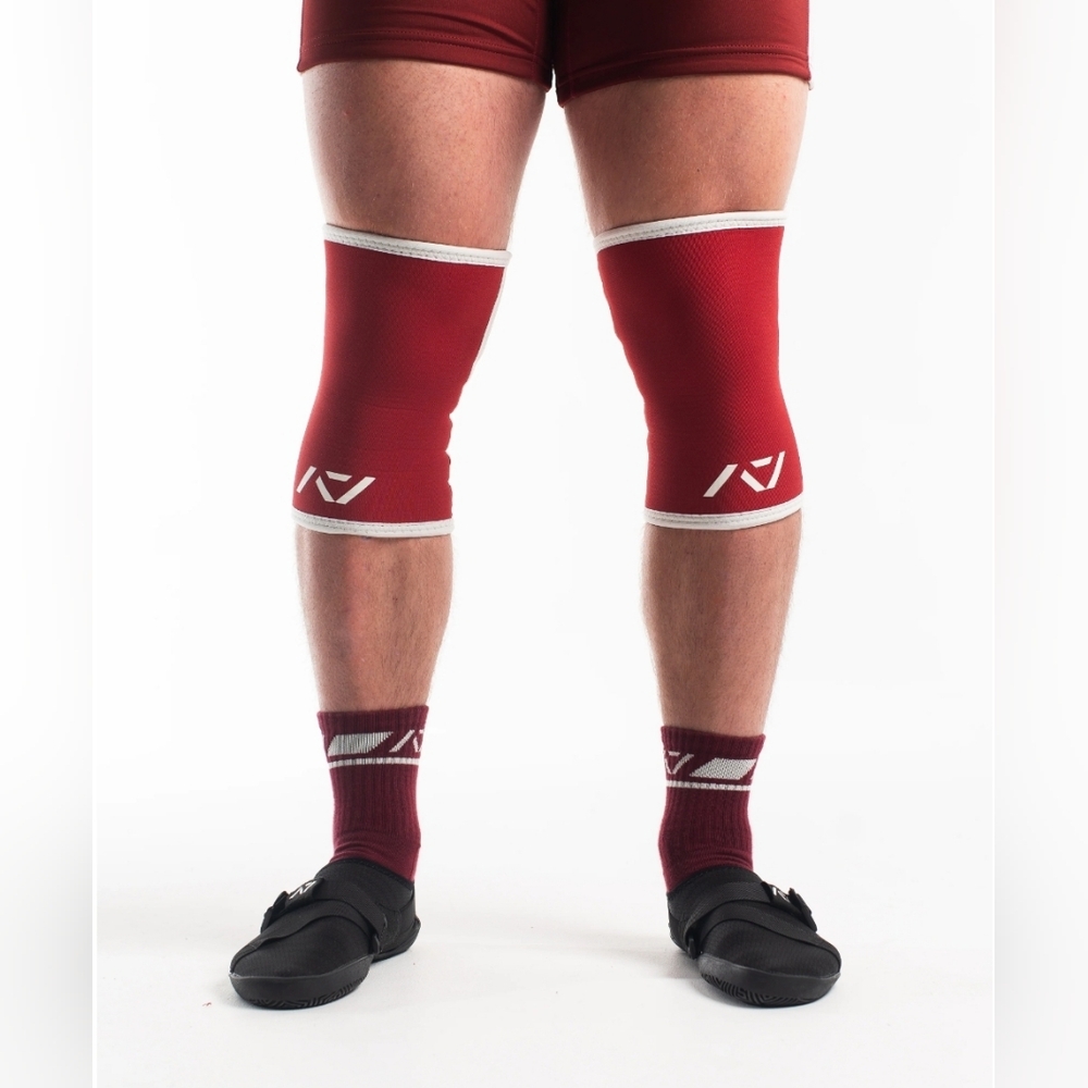 A7 Hourglass Knee Sleeves - Ivory Rose, Unisex S, Rigor Mortis